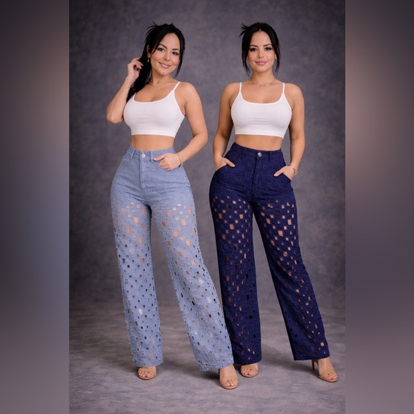 PR BEST CURVYS Pants - Midnight Glow Cut-Out Pants